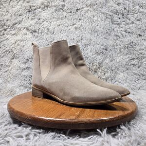 Sole Diva Womens Size 10 UK 8 Ivory Soft Leather Cutesy Chelsea Ankle Boots